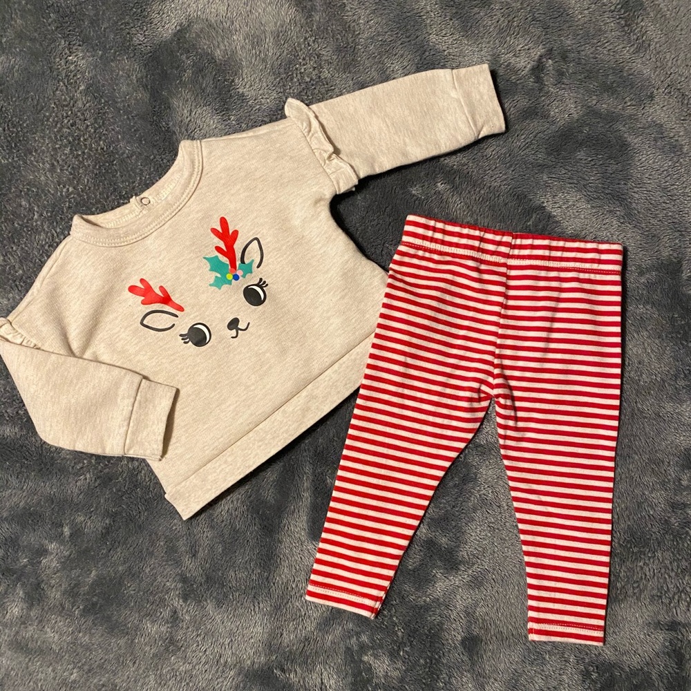 Baby Girls Cat & Jack Reindeer Outfit